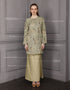 BAJU KURUNG PAHANG MODEN ALMA (SAGE GREEN)